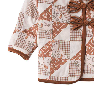 Жакет Gingersnaps "Baby Arizona Patchwork", микс с коричневым